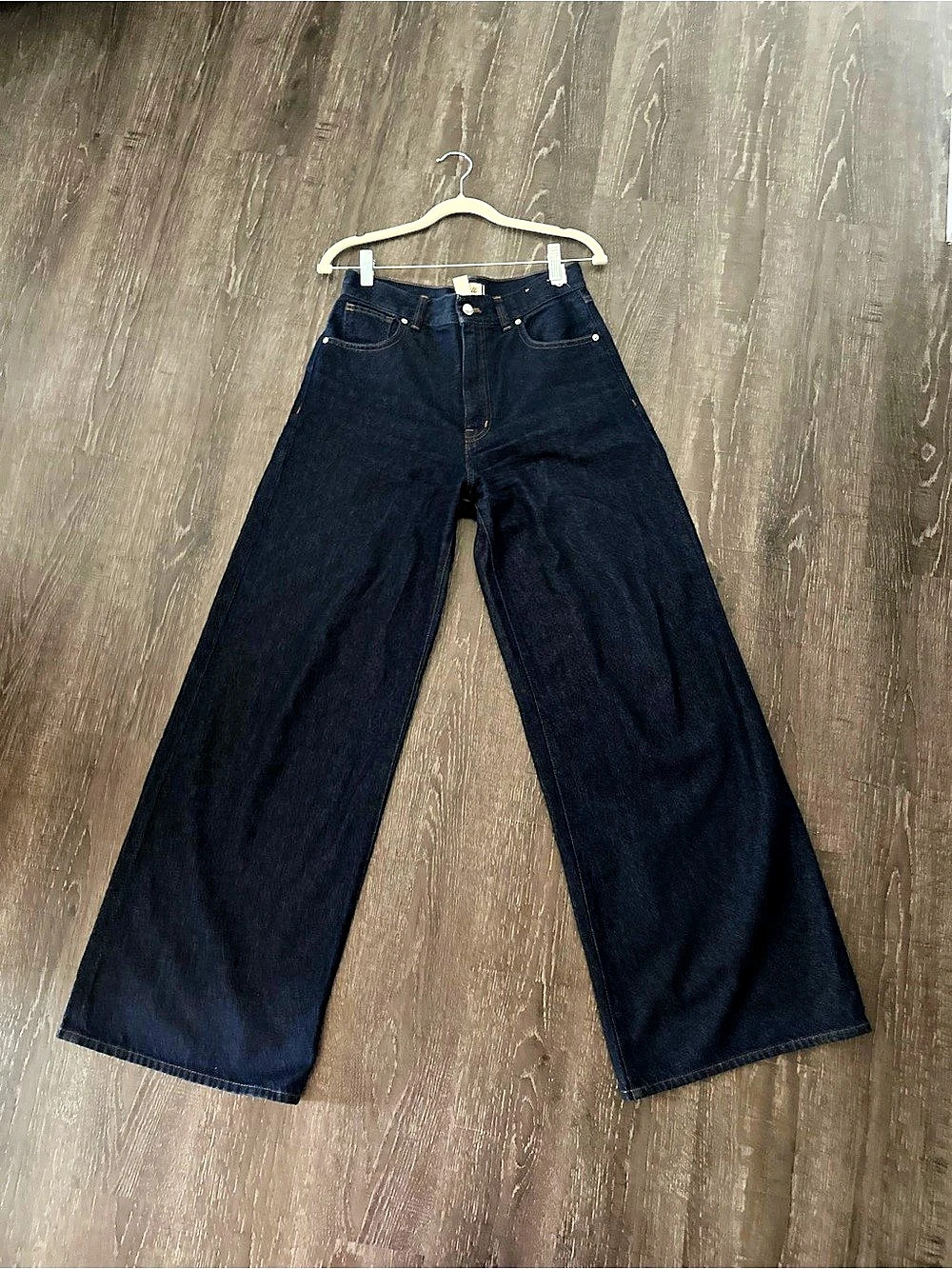 Like New Madewell Superwide-Leg Jeans Blue Waist 27